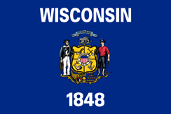 Official state flag of Wisconsin.